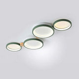 Alina Macaron Circle Array LED Ceiling Light - Modern Minimalist Flush Mount
