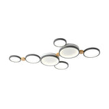 Alina Macaron Circle Array LED Ceiling Light - Modern Minimalist Flush Mount