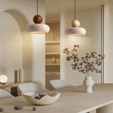 Alvione Bauhaus Natural Travertine Stone Pendant Light | Minimalist Luxe