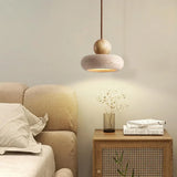 Alvione Bauhaus Natural Travertine Stone Pendant Light | Minimalist Luxe