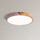 Apollo Macaron Dimmable LED Ceiling Lamp - Modern Minimalist Round Flush Mount