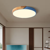 Apollo Macaron Dimmable LED Ceiling Lamp - Modern Minimalist Round Flush Mount
