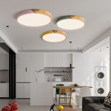 Apollo Macaron Dimmable LED Ceiling Lamp - Modern Minimalist Round Flush Mount