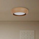 Astoria Minimalist Cement Flush Mount Ceiling Light - Modern Round Design