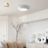 Astoria Minimalist Cement Flush Mount Ceiling Light - Modern Round Design