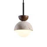 Athenis Luna Stone Spherical Pendant Light | Minimalist Modern Decor