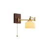 Aurora Retro Ceramic Swing Arm Wall Lamp | Mid-Century Bedside Sconce