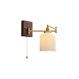 Aurora Retro Ceramic Swing Arm Wall Lamp | Mid-Century Bedside Sconce