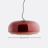 Driftelle Bauhaus Glass Pendant Light - Modern Hand-Blown Stained Glass