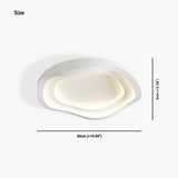 Elionis Minimalist Ripple LED Ceiling Light - Modern Flush Mount Lamp