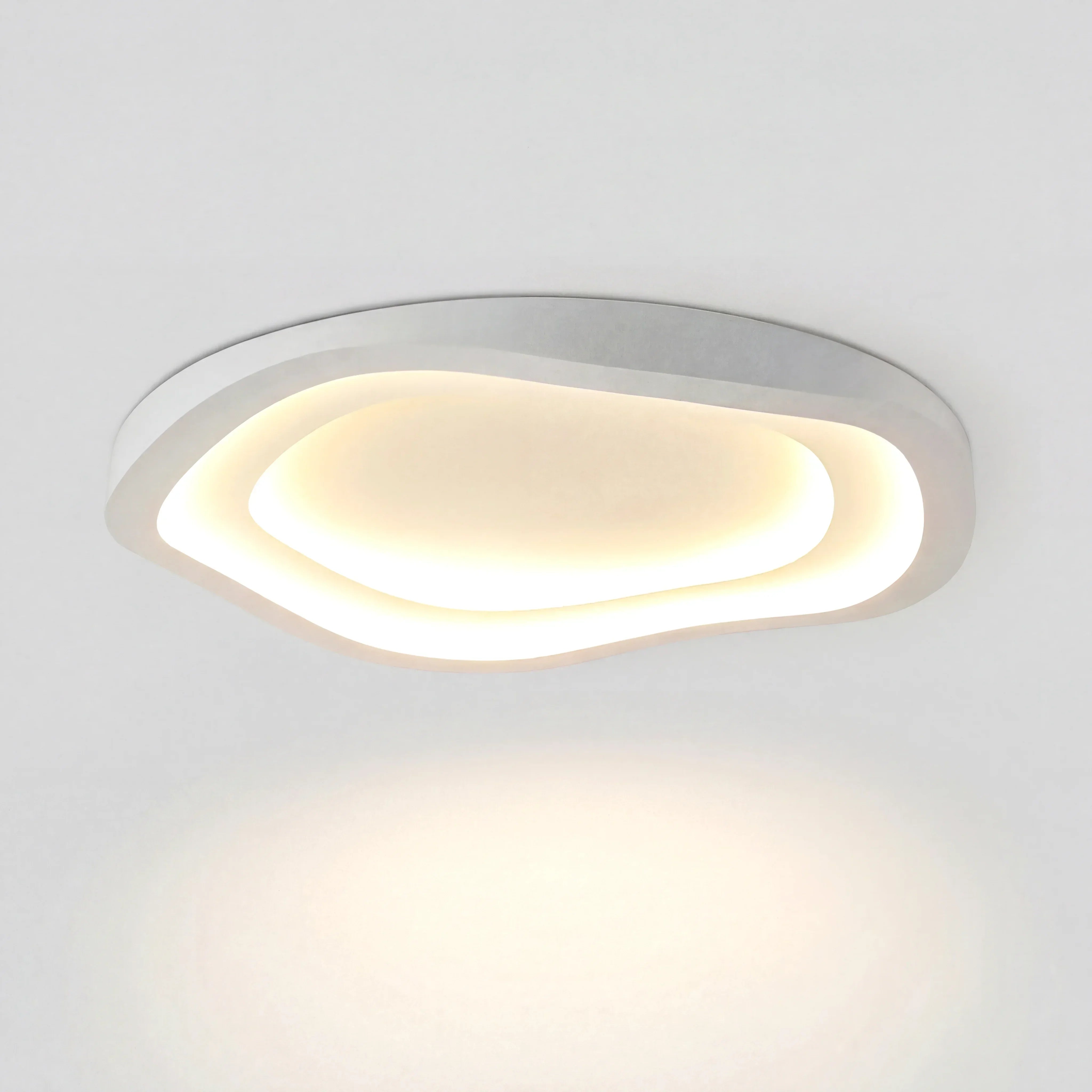 Elionis Minimalist Ripple LED Ceiling Light - Modern Flush Mount Lamp