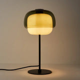 Elvrynor Nordic Colorful Glass Table Lamp | Modern Art Deco Bedside Light