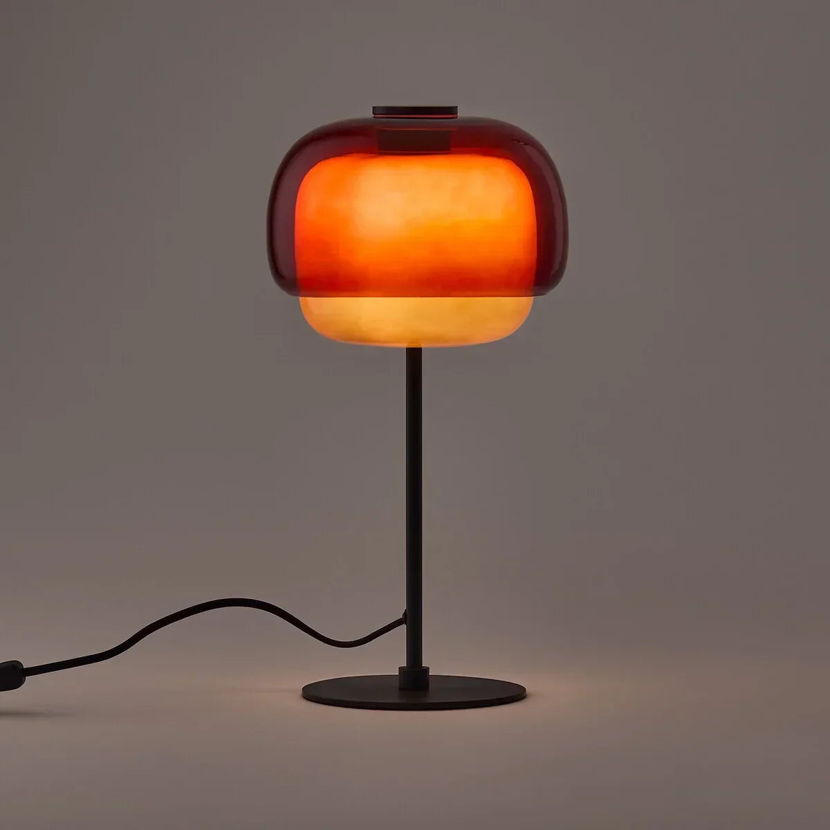 Elvrynor Nordic Colorful Glass Table Lamp | Modern Art Deco Bedside Light