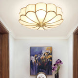 Eros Art Deco Flower Ceiling Light - Luxury Floral Flush Mount Chandelier