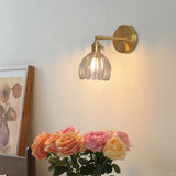 Freya Lotus Glass Wall Light - Elegant Floral Art Deco Sconce