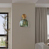 Freya Lotus Glass Wall Light - Elegant Floral Art Deco Sconce