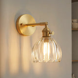 Freya Lotus Glass Wall Light - Elegant Floral Art Deco Sconce