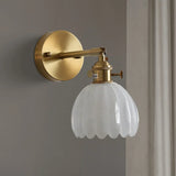 Freya Lotus Glass Wall Light - Elegant Floral Art Deco Sconce