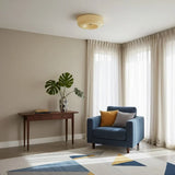 Halcyon Modern Bauhaus Glass Ceiling Lamp | Minimalist Round Light