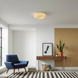 Halcyon Modern Bauhaus Glass Ceiling Lamp | Minimalist Round Light