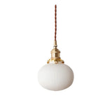 Hecate Pleated Ceramic Pendant Light | Modern Scandinavian Hat Design