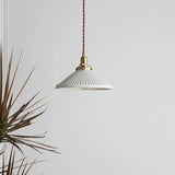 Hecate Pleated Ceramic Pendant Light | Modern Scandinavian Hat Design