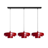 Hind Bauhaus Triple Layer Disc Pendant Light - Modern Macaron Design