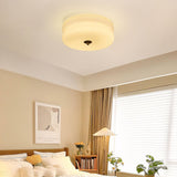 Lea Art Deco Round Ceiling Lamp - Elegant Glass Flush Mount Lighting