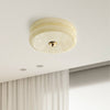 Lea Art Deco Round Ceiling Lamp - Elegant Glass Flush Mount Lighting