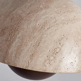 Lysandra Japandi Travertine Stone Pendant Light | Minimalist Natural Stone