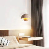 Lysandra Japandi Travertine Stone Pendant Light | Minimalist Natural Stone