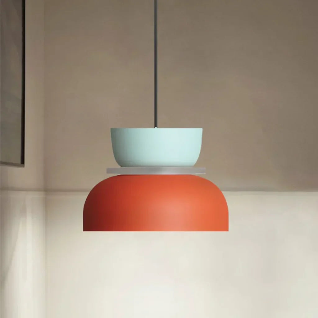 Lucie Nordic Color Block Pendant Light - Modern Minimalist Hanging Lamp