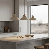 Maja Wabi-Sabi Travertine Bell Pendant Light | Natural Stone Hanging Lamp