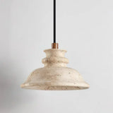Maja Wabi-Sabi Travertine Bell Pendant Light | Natural Stone Hanging Lamp