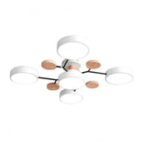Murray Macaron LED Molecular Ceiling Light - Modern Wood & Metal Design