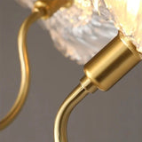 Nivara Lotus Leaf Glass Ceiling Light | Vintage Pastoral Flush Mount