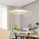 Anwen Nordic Lotus Leaf LED Pendant Light - Modern Acrylic Chandelier