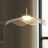 Anwen Nordic Lotus Leaf LED Pendant Light - Modern Acrylic Chandelier