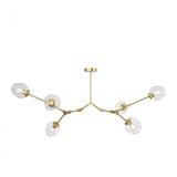 Polak Branching Glass Pendant Light | Modern Mid-Century Chandelier