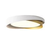 Solvane Minimalist Double Ring LED Ceiling Light | Modern Flush Mount Lamp