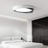 Solvane Minimalist Double Ring LED Ceiling Light | Modern Flush Mount Lamp