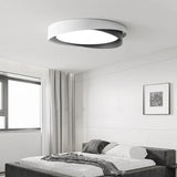 Solvane Minimalist Double Ring LED Ceiling Light | Modern Flush Mount Lamp