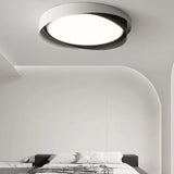Solvane Minimalist Double Ring LED Ceiling Light | Modern Flush Mount Lamp