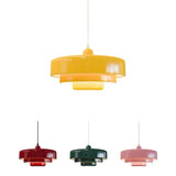 Hind Bauhaus Triple Layer Disc Pendant Light - Modern Macaron Design