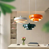 Hind Bauhaus Triple Layer Disc Pendant Light - Modern Macaron Design