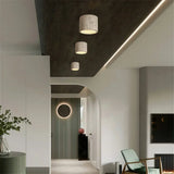 Vaelis Wabi-Sabi Cylindrical Ceiling Lamp - Modern Minimalist Lighting