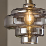 Valenra Macaron Orange Glass Pendant Light | Mid-Century Tiered Lamp