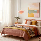 Valenra Macaron Orange Glass Pendant Light | Mid-Century Tiered Lamp