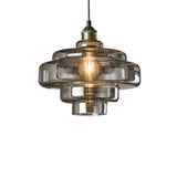 Valenra Macaron Orange Glass Pendant Light | Mid-Century Tiered Lamp