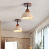 Velian Japandi Travertine Bud Pendant Light - Natural Stone Ceiling Lamp